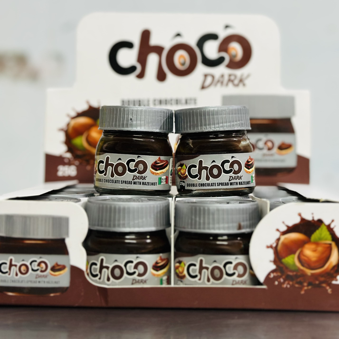 **Choco Hazelnut Chocolate Spread – 25g Mini Jar**