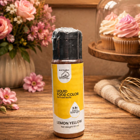M.A Traders Lemon Yellow Liquid Food Color – Extra Strength 60ml