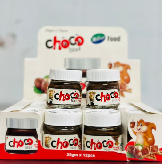 **Choco Hazelnut Chocolate Spread – 25g Mini Jar**