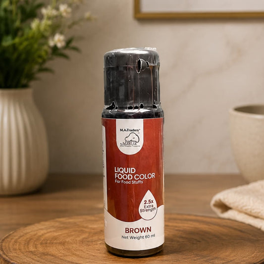 M.A Traders Brown Liquid Food Color – 2.5X Extra Strength (60ml)