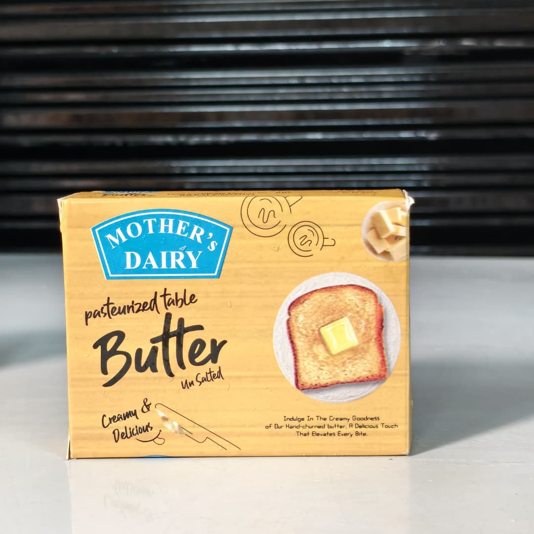 Mother’s Dairy Unsalted Butter – Creamy & Delicious Pasteurized Table Butter 1000gm